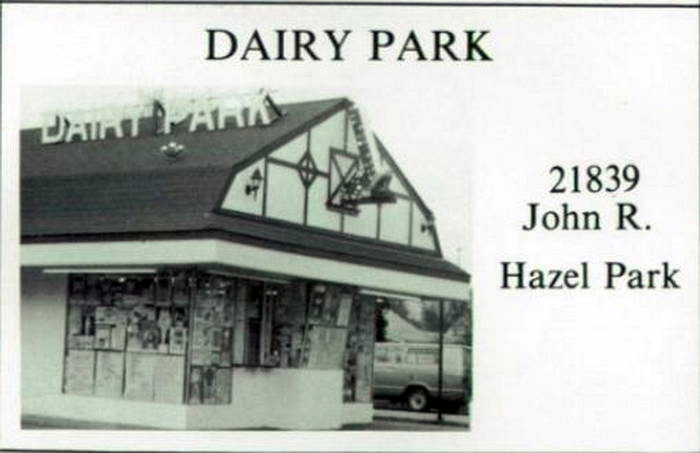 Dairy Park (Shredderz Food Truck) - 1986 Yearbook Ad (newer photo)